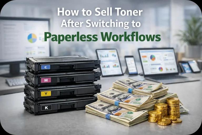 How to Sell Toner After Switching to Paperless Workflows?