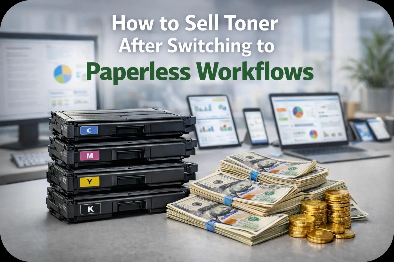 How to Sell Toner After Switching to Paperless Workflows?