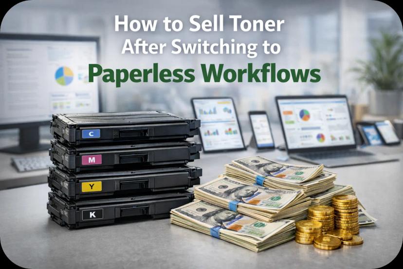 How to Sell Toner After Switching to Paperless Workflows?
