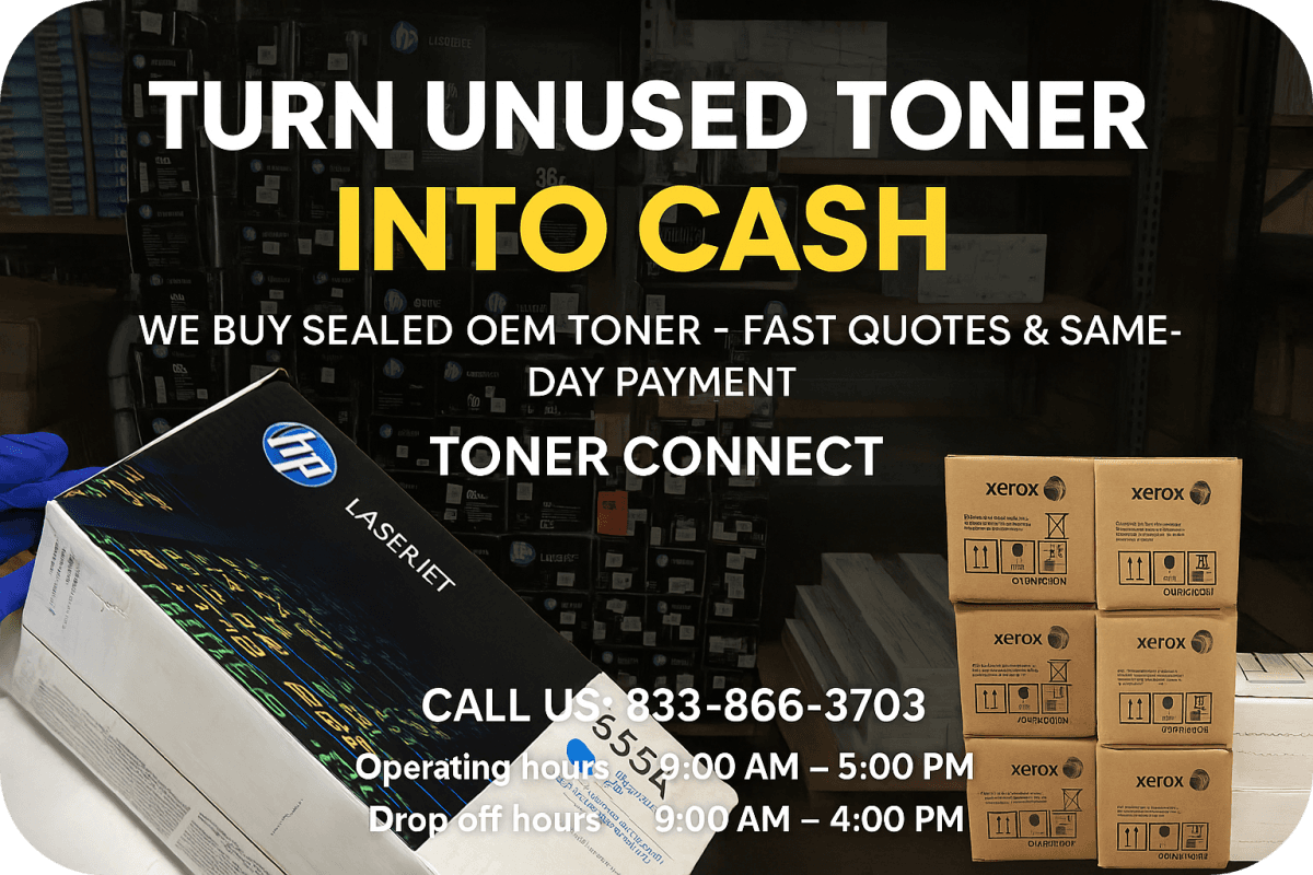 Cash for toners
