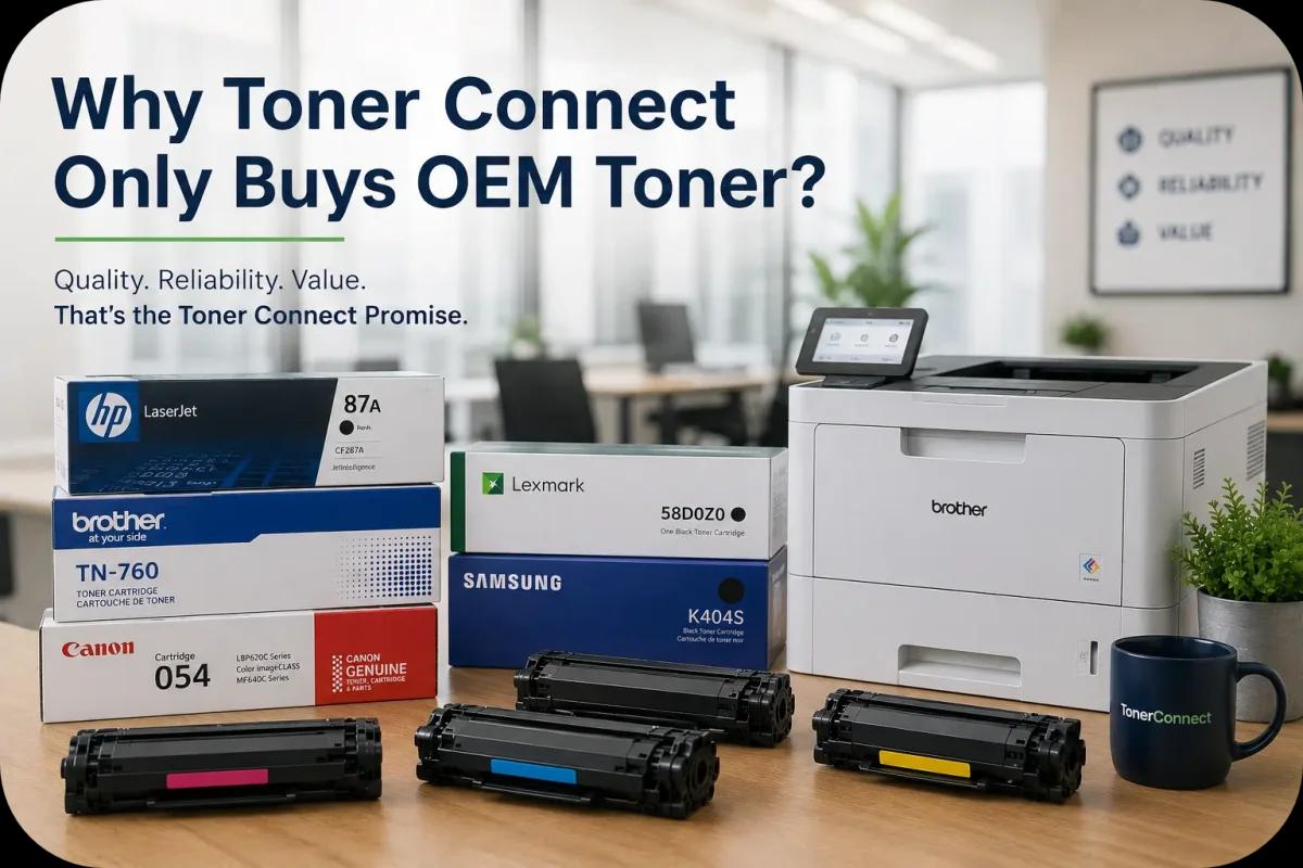 Why Toner Connect Only Buys OEM Toner