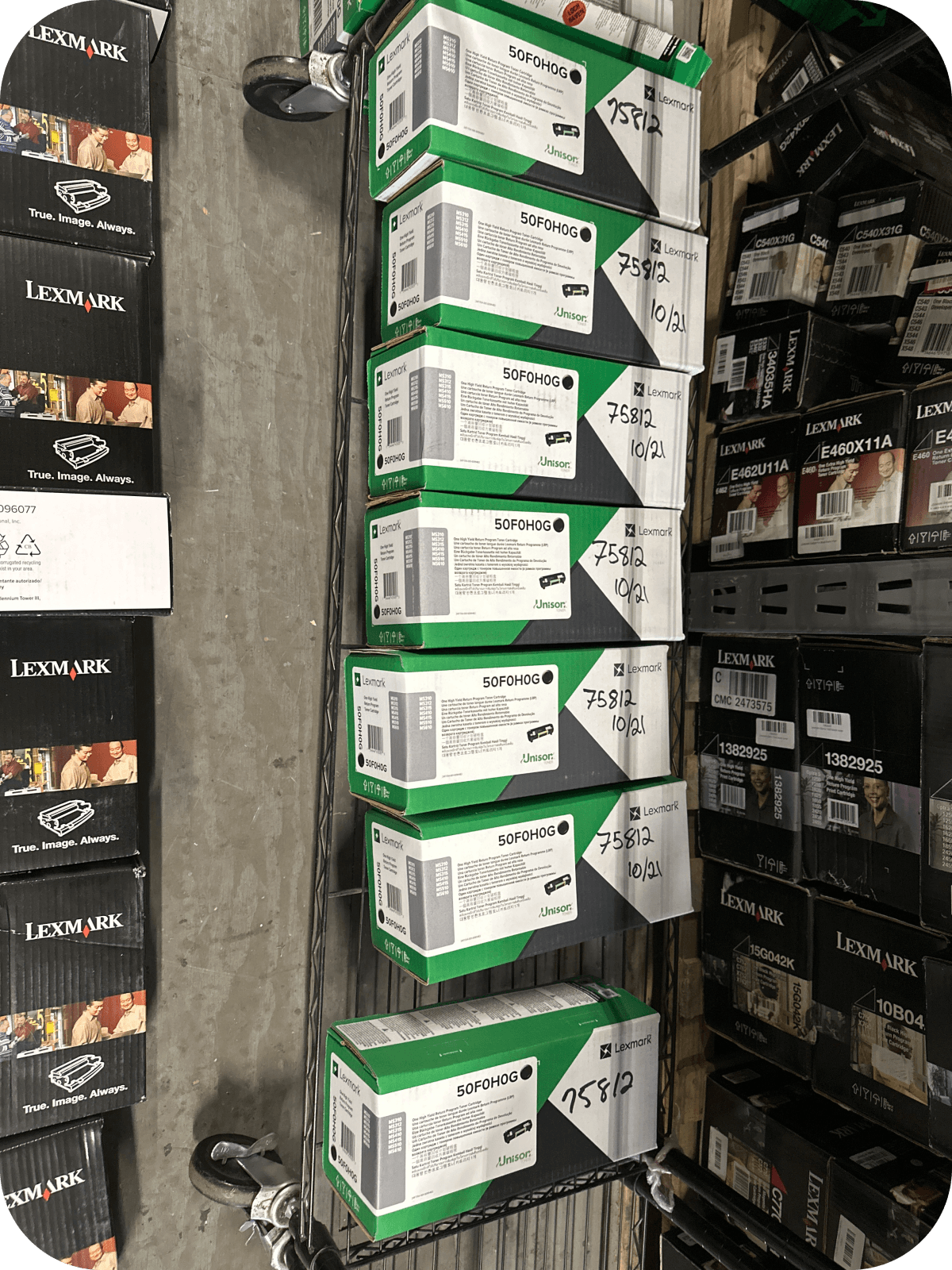 Sell toner cartridges prepared for resale