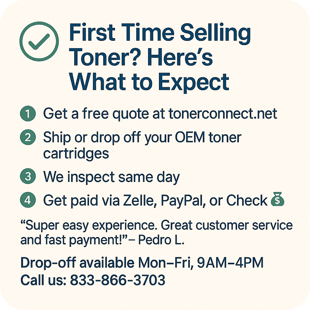 First Time Selling Toners? Here's What to Expect