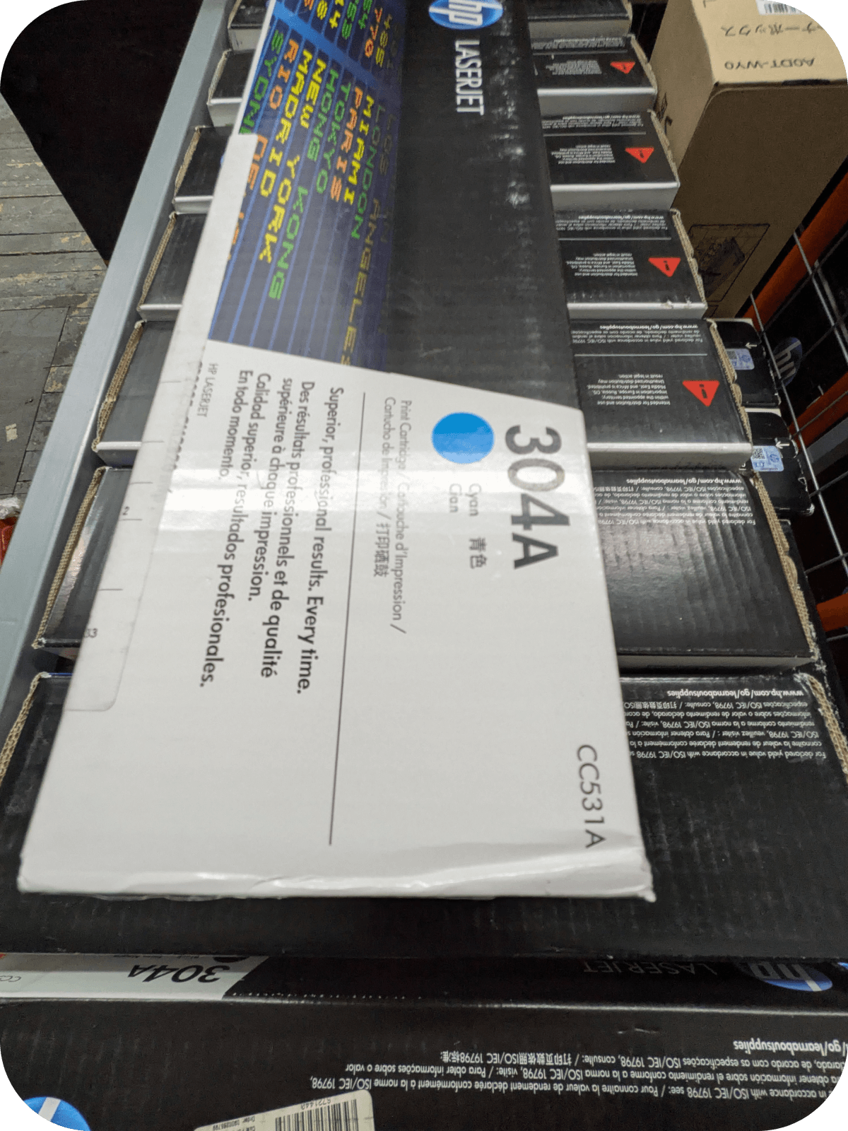 Excess toner cartridges